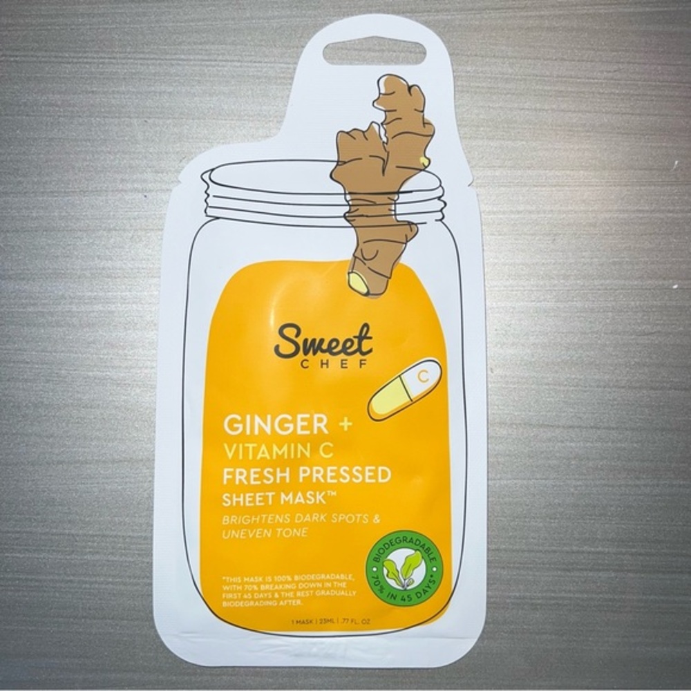 🔴 3/$18 5/$25 NEW Sweet Chef Ginger + Vitamin C Sheet Mask